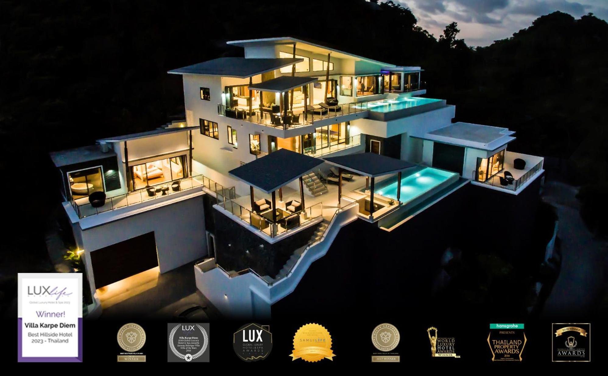 Karpe Diem Villa - Twin Infinity Pools Chaweng Beach Exteriör bild