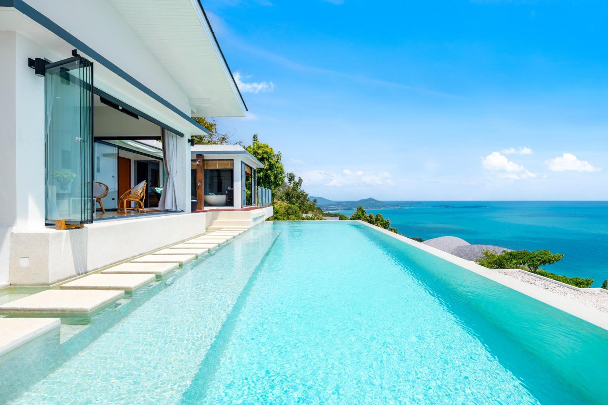 Karpe Diem Villa - Twin Infinity Pools Chaweng Beach Exteriör bild