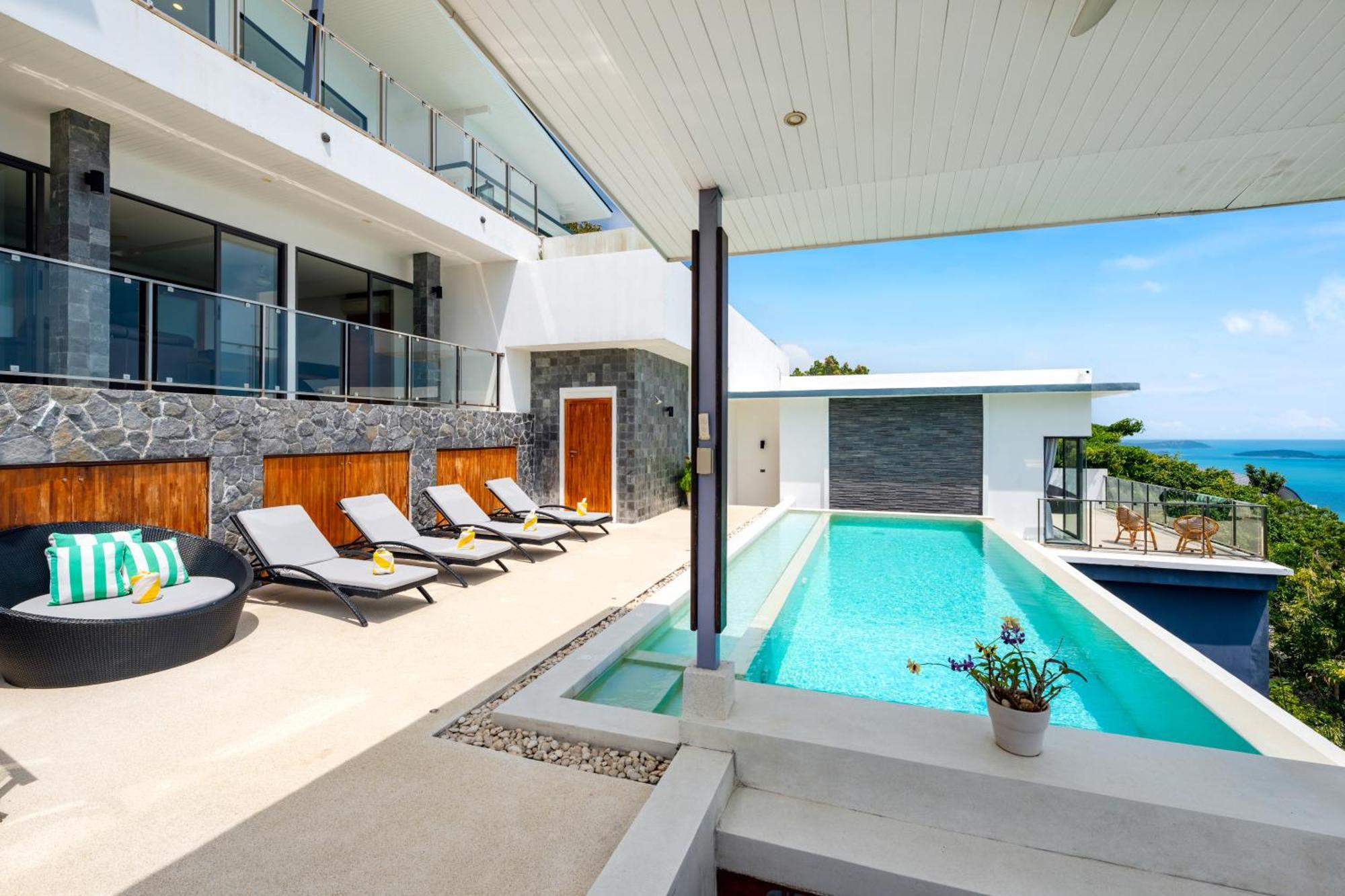 Karpe Diem Villa - Twin Infinity Pools Chaweng Beach Exteriör bild