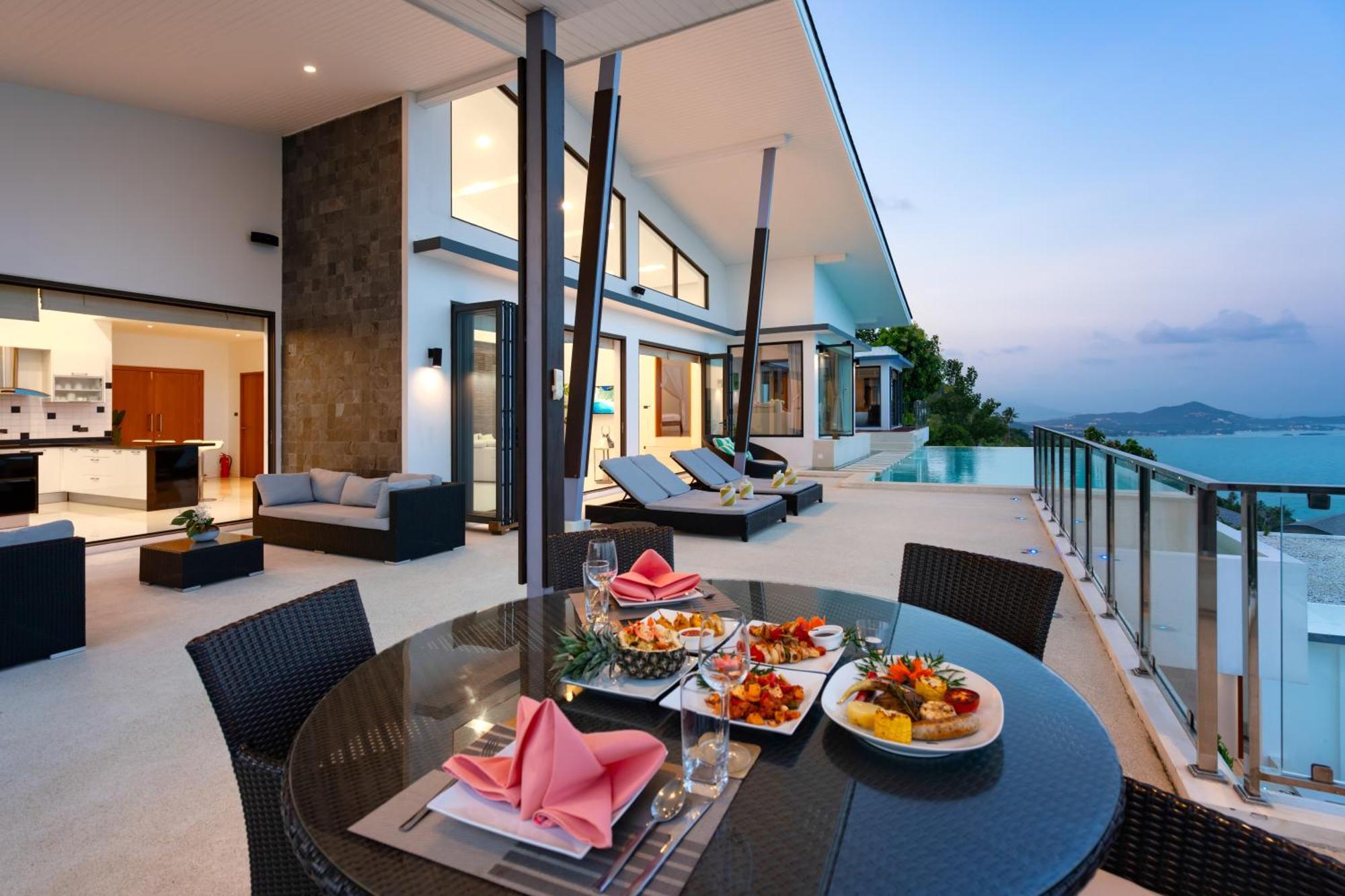 Karpe Diem Villa - Twin Infinity Pools Chaweng Beach Exteriör bild