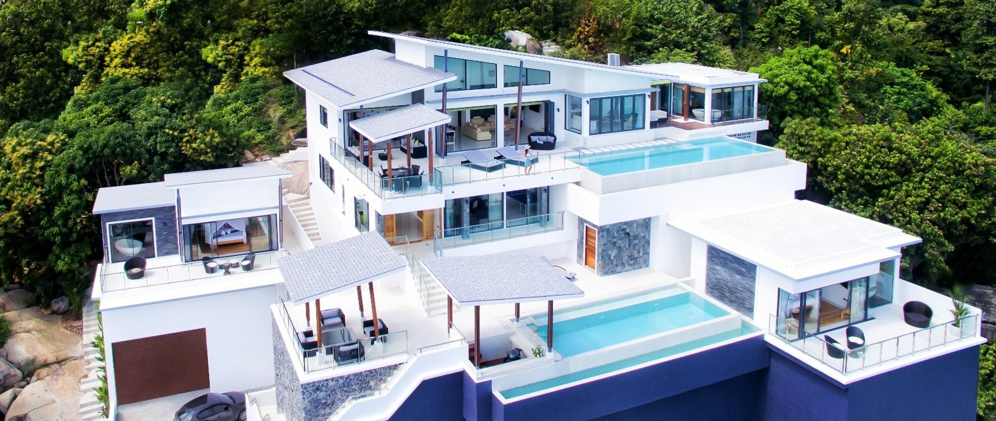 Karpe Diem Villa - Twin Infinity Pools Chaweng Beach Exteriör bild